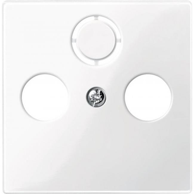 Μετώπη Πρίζας TV-R-SAT Λευκό 296719 System-M MERTEN