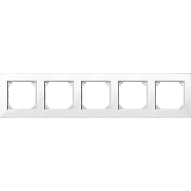 Πλαίσιο 5 Θέσεων Λευκό 515519 System-M MERTEN