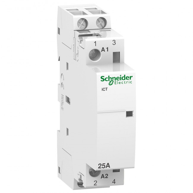 Ρελέ Ισχύος Ράγας 2P 25A 2NO 240VAC A9C20732 SCHNEIDER ELECTRIC