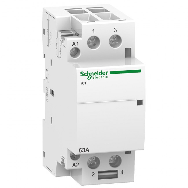 Ρελέ Ισχύος Ράγας 2P 63A 2NO 240VAC A9C20862 SCHNEIDER ELECTRIC