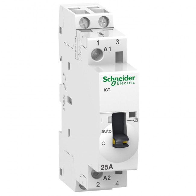 Ρελέ Ισχύος Ράγας 2P 25A 2NO 240V Με Χειρισμο A9C21732 SCHNEIDER ELECTRIC