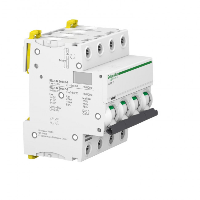 Αυτόματη Ασφάλεια 4P C 63A 6kA A9F74463 SCHNEIDER ELECTRIC