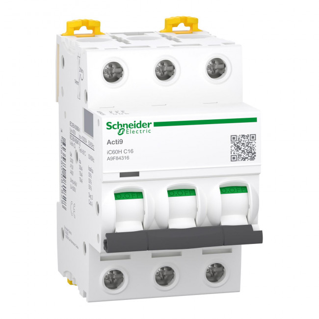 Αυτόματη Ασφάλεια 3P C 16A 10kA A9F84316 SCHNEIDER ELECTRIC