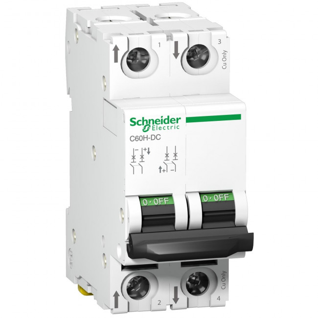 Αυτόματη Ασφάλεια 2P C 32A 6kA 500VDC A9N61535 SCHNEIDER ELECTRIC