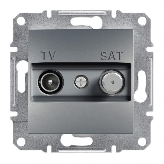 Πρίζα TV-SAT Τερματική 1dB Ατσάλι EPH3400162 ASFORA
