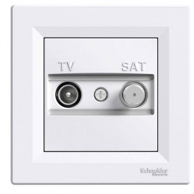 Πρίζα TV-SAT Διέλευσης 4dB Λευκό EPH3400221 ASFORA