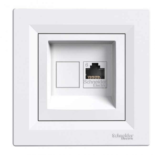 Πρίζα Δικτύου RJ45 Cat.6 UTP Λευκό EPH4700121 ASFORA
