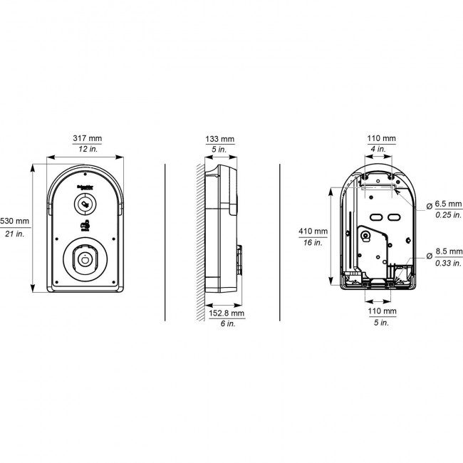Σταθμός Φόρτισης Τριφασικός 11kW EVB3S11N4A SCHNEIDER ELECTRIC