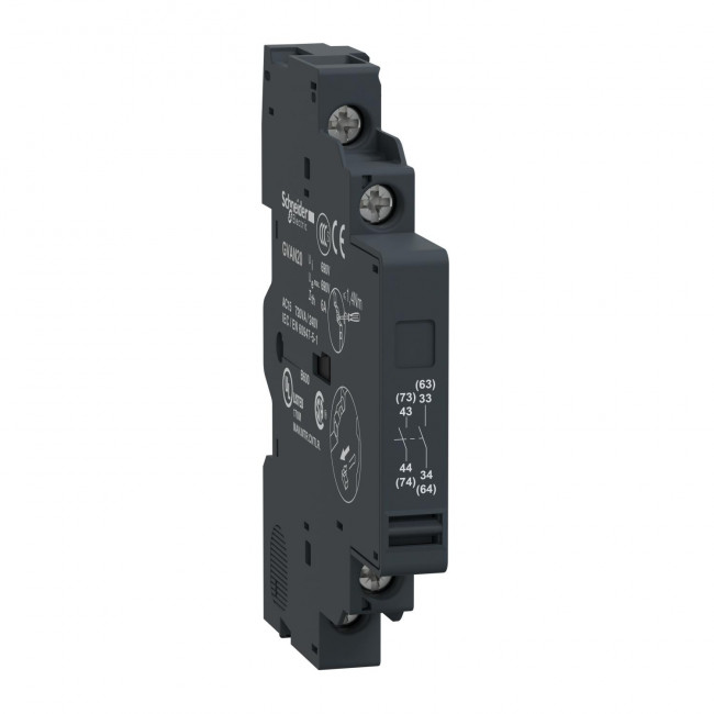 Βοηθητική Επαφή 2NO Για GV2 Και GV3 Διακόπτες GVAN20 SCHNEIDER ELECTRIC