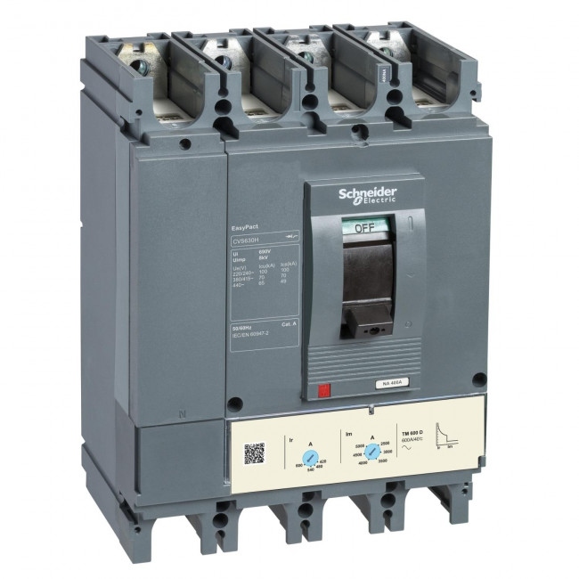Αυτόματος Διακόπτης Ισχύος 4P 600A 50kA LV563322 SCHNEIDER ELECTRIC