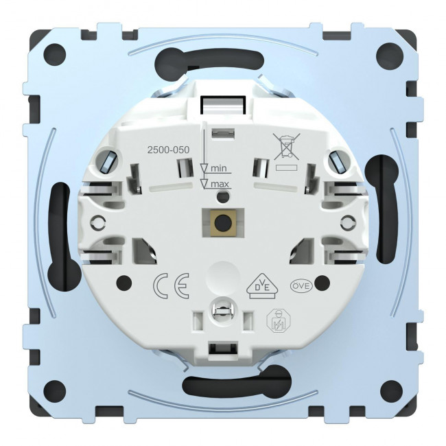 Πρίζα Σούκο Ασφαλείας Με Καπάκι Ανθρακί MEG2314-6034 System D MERTEN