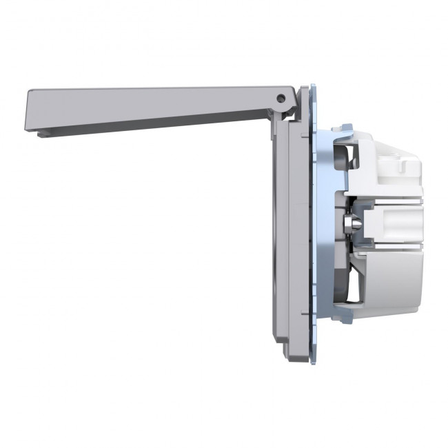 Πρίζα Σούκο Ασφαλείας Με Καπάκι Ατσάλι MEG2314-6036 System D MERTEN