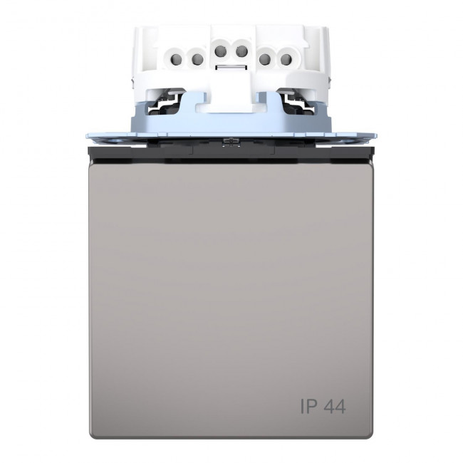 Πρίζα Σούκο Ασφαλείας Με Καπάκι Νίκελ MEG2314-6050 System D MERTEN