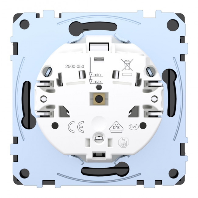 Πρίζα Σούκο Ασφαλείας Με Καπάκι Νίκελ MEG2314-6050 System D MERTEN