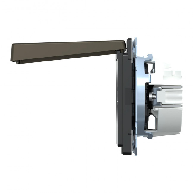 Πρίζα Σούκο Ασφαλείας Με Καπάκι Mocca MEG2314-6052 System D MERTEN