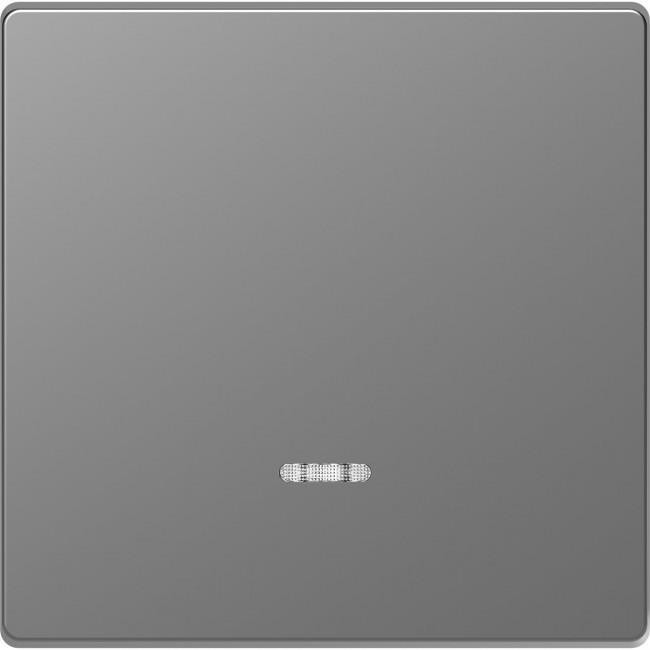 Μετώπη 1 Πλήκτρου Φωτεινής Λειτουργίας Ατσάλι MEG3320-6036 D-Life MERTEN