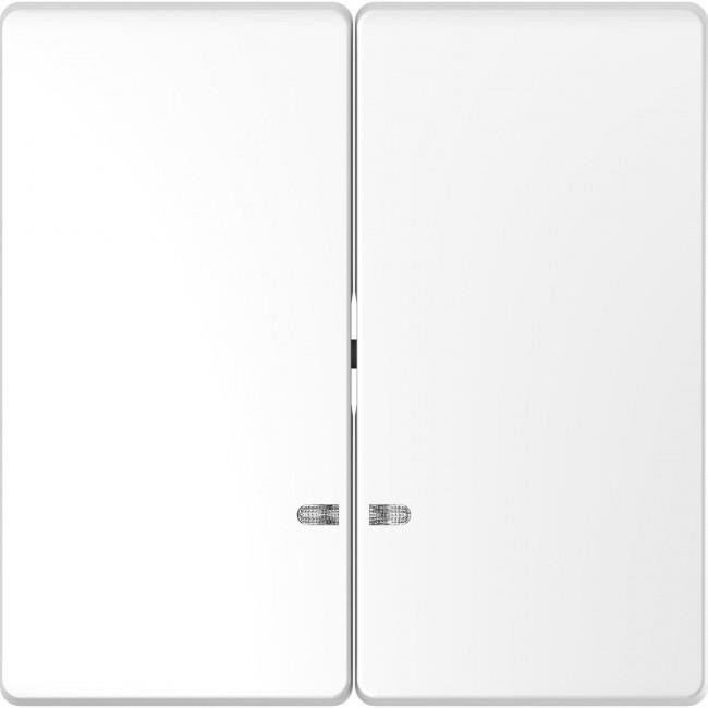 Μετώπη 2 Πλήκτρων Φωτεινής Λειτουργίας Λευκό MEG3420-6035 D-Life MERTEN