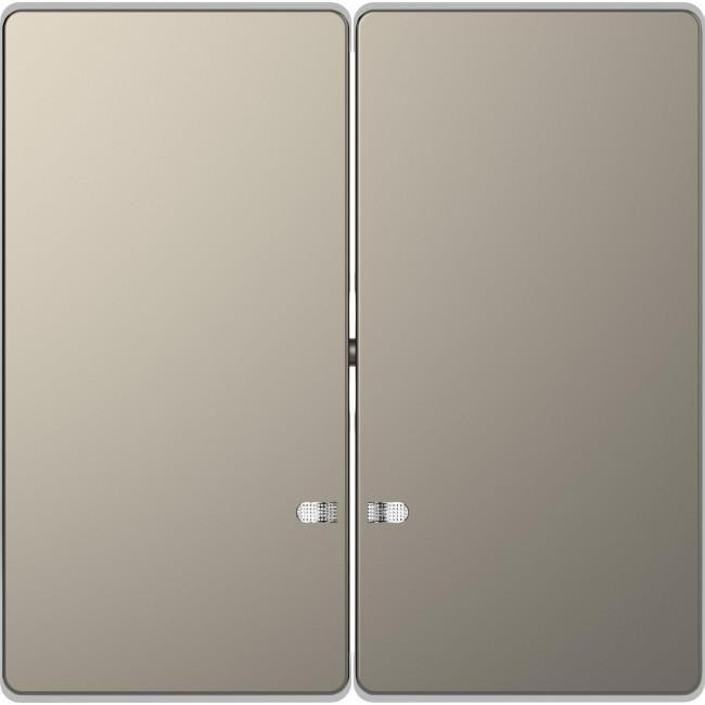 Μετώπη 2 Πλήκτρων Φωτεινής Λειτουργίας Νίκελ MEG3420-6050 D-Life MERTEN