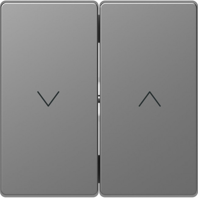 Μετώπη 2 Πλήκτρων Ρολών Ατσάλι MEG3855-6036 D-Life MERTEN