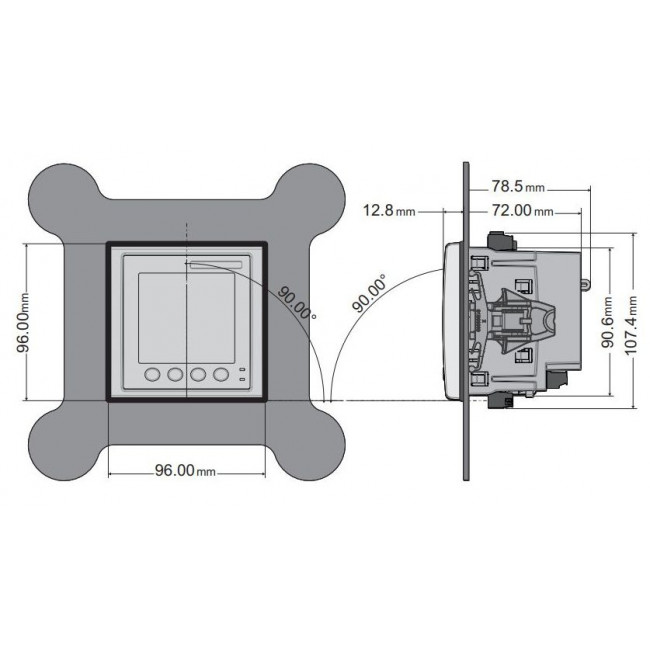 Αναλυτής Δικτύου Πόρτας Πίνακος METSEPM5100 SCHNEIDER ELECTRIC