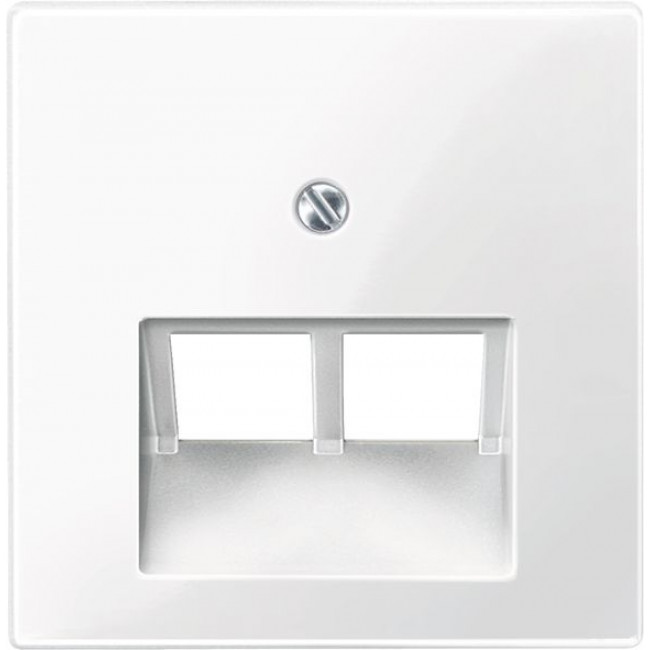 Μετώπη Πρίζας Δικτύου Διπλής RJ45 Λευκό MTN296119 System-M MERTEN
