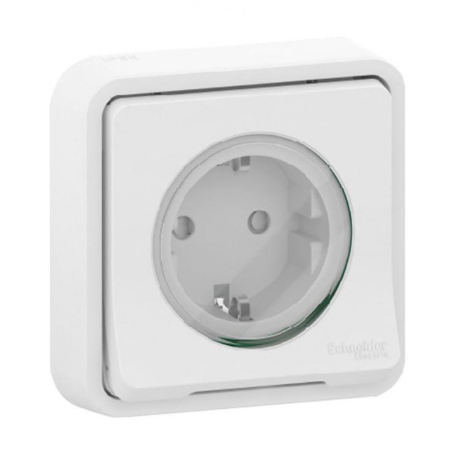 Πρίζα Σούκο Ασφαλείας Χωνευτή Λευκό MUR39132 Mureva Styl