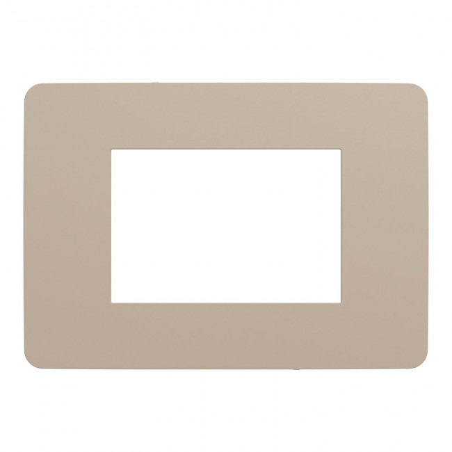Πλαίσιο 3 Στοιχείων Taupe Με Μπεζ Βάση NU270327 New Unica
