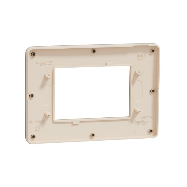 Πλαίσιο 3 Στοιχείων Taupe Με Μπεζ Βάση NU270327 New Unica