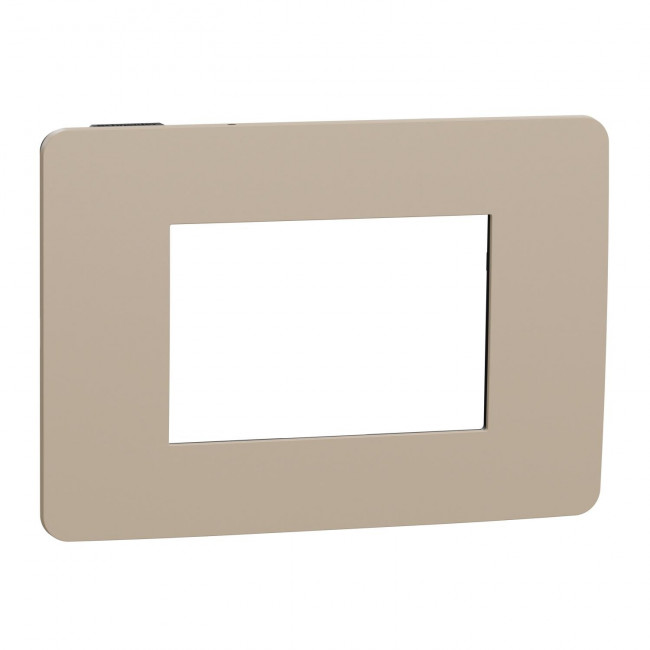 Πλαίσιο 3 Στοιχείων Taupe Με Μαύρη Βάση NU270328 New Unica