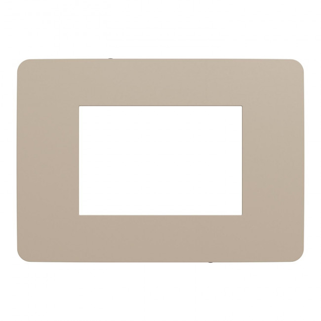 Πλαίσιο 3 Στοιχείων Taupe Με Μαύρη Βάση NU270328 New Unica