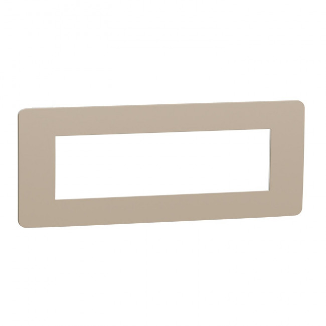 Πλαίσιο 7 Στοιχείων Taupe Με Λευκή Βάση NU270726 New Unica