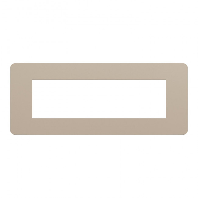 Πλαίσιο 7 Στοιχείων Taupe Με Μπεζ Βάση NU270727 New Unica