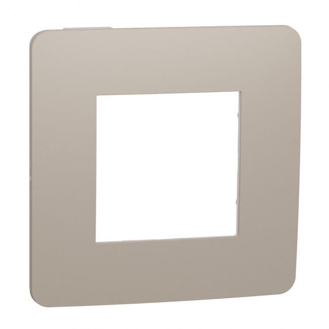 Πλαίσιο 2 Στοιχείων Taupe Με Λευκή Βάση NU280226 New Unica