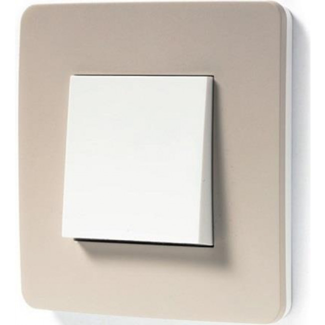 Πλαίσιο 2 Στοιχείων Taupe Με Λευκή Βάση NU280226 New Unica
