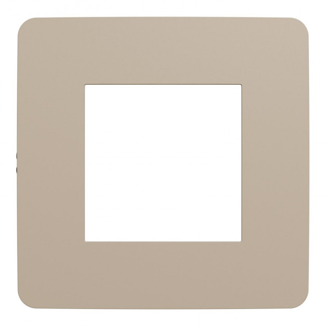 Πλαίσιο 2 Στοιχείων Taupe Με Μαύρη Βάση NU280228 New Unica
