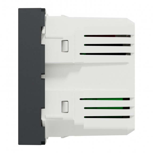 Πρίζα Φόρτισης USB Διπλή  2 Στοιχείων TypeA+C Ανθρακί NU301854 New Unica