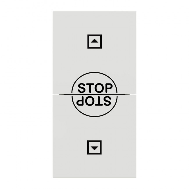 Διακόπτης ρολών 1 Στοιχείου Λευκό NU310818SC New Unica