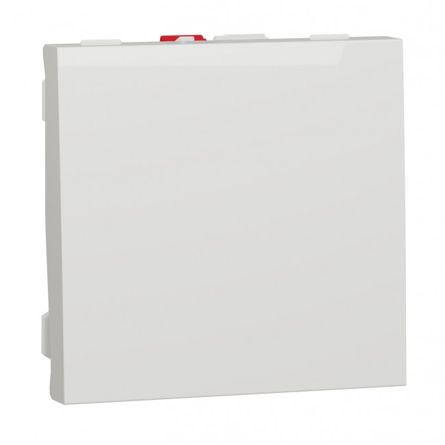 Διακόπτης Απλός 2 Στοιχείων Λευκό NU320118 New Unica