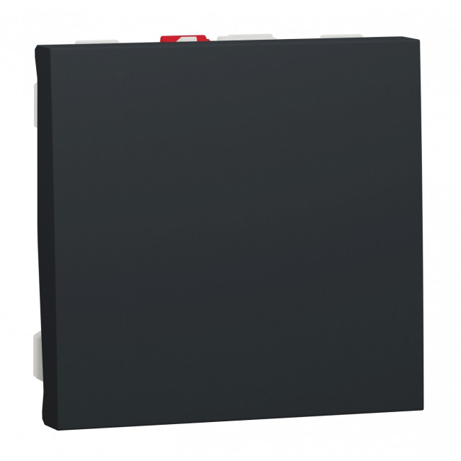 Διακόπτης Απλός 2 Στοιχείων Ανθρακί NU320154 New Unica