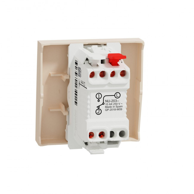 Διακόπτης A/R 2 Στοιχείων Μπεζ NU320344 New Unica