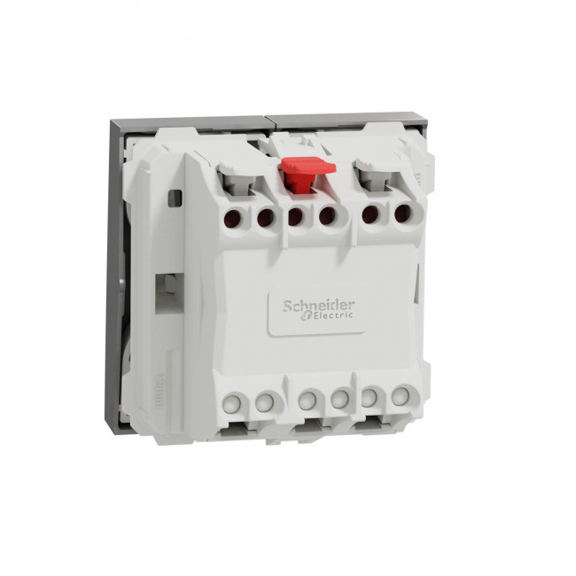 Διακόπτης K/R 2 Στοιχείων Αλουμίνιο NU321130 New Unica