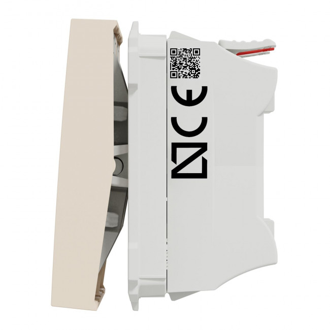 Διακόπτης K/R 2 Στοιχείων Μπεζ NU321144 New Unica