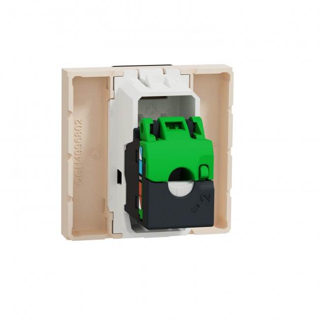 Πριζα Δικτύου RJ45 Cat.6 UTP 2 Στοιχείων Μπεζ NU341544 New Unica