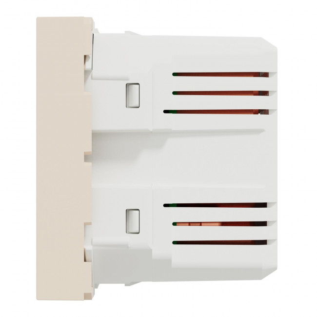 Πρίζα Φόρτισης USB Διπλή  2 Στοιχείων TypeA+A Μπεζ NU341844 New Unica