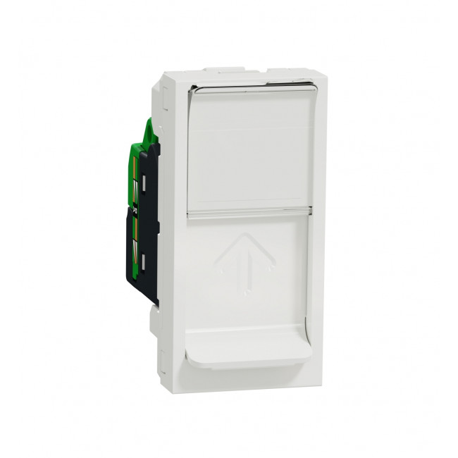Πριζα Δικτύου RJ45 Cat6A FTP 1 Στοιχείου Λευκό NU344818 New Unica