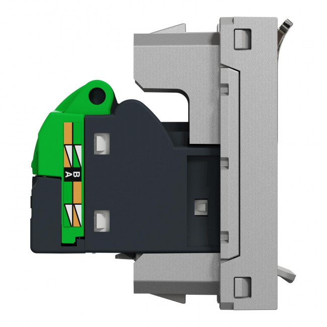 Πριζα Δικτύου RJ45 Cat6A FTP 1 Στοιχείου Αλουμίνιο NU344830 New Unica
