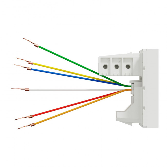 Πρίζα Τηλεφώνου RJ11 2 Στοιχείων Λευκό NU349718 New Unica