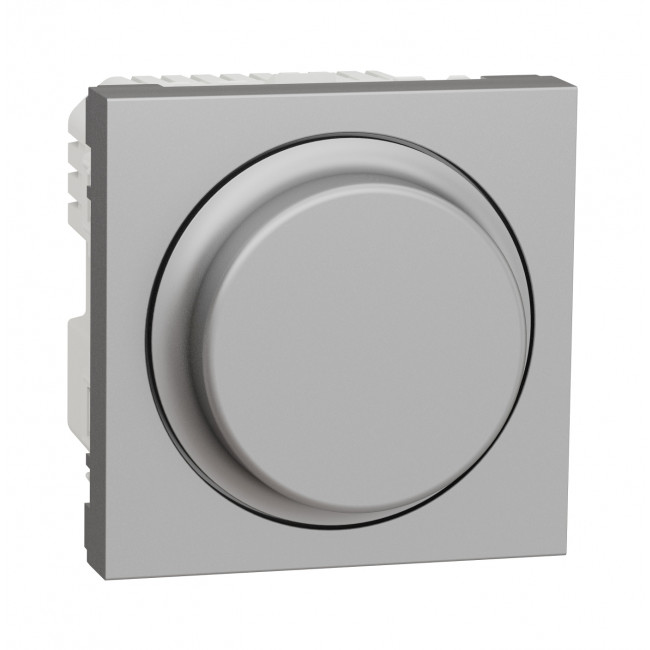 Dimmer Περιστροφικό Universal 2 Στοιχείων Αλουμίνιο NU351430 New Unica