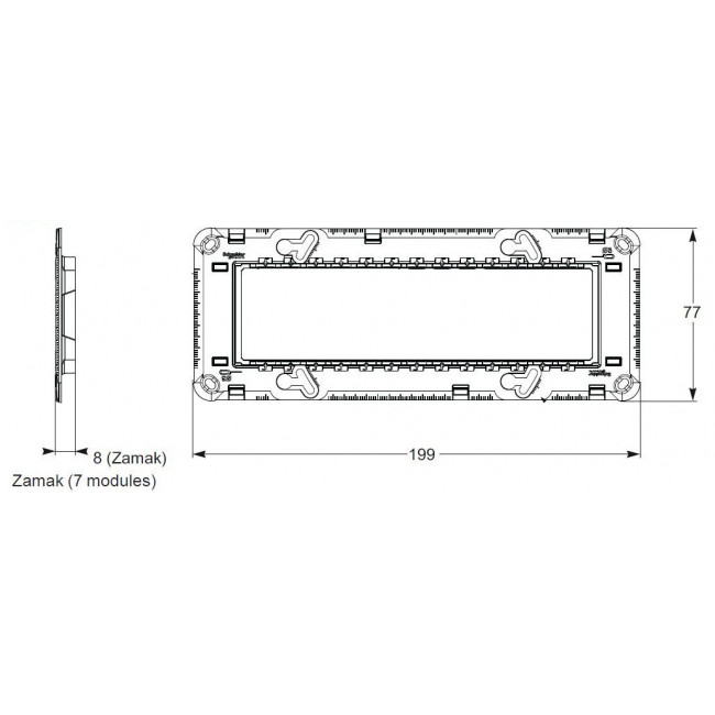 Βάση 7 Στοιχείων Για Στήριξη Με Βίδες NU7107 New Unica
