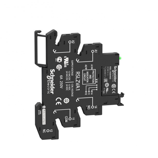 Κλεμμορελέ 12VDC 6A Με LED RSL1PVJU SCHNEIDER ELECTRIC